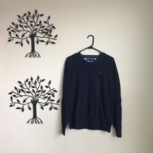 Tommy Hilfiger V Neck Sweater Dark Navy